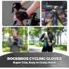 imageROCKBROS Cycling Gloves for Men Women with AntiSlip ShockAbsorbing Pad Fingerless Bike Gloves Light Weight Breathable Biking GlovesHalf Red