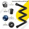 imageROCKBROS Folding Design Chain Bike Lock  HeavyDuty 33 lbs Portable Key Lock with AntiTheft Alloy Steel Waterproof ampamp Rustproof for Bicycle EBike Scooter Motorcycle