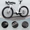 imageROCKBROS Top Tube Bike Bag Waterproof Bike Frame Bag Lightweight Buckle Lock Design TPU Material Top Tube Bag Easy Install Cycling Top Tube Front Frame Pack 1L CapacityBlack