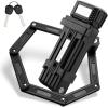 imageROCKBROS Folding Design Chain Bike Lock  HeavyDuty 33 lbs Portable Key Lock with AntiTheft Alloy Steel Waterproof ampamp Rustproof for Bicycle EBike Scooter Motorcycle