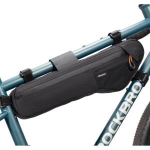 imageBike Frame Bag Bike Triangle Bag Bicycle Under Tube Bike BagCable Port ampamp Pump Holder Fits Hydration Pack for MTB ampamp Road Bike AccessoriesBlack