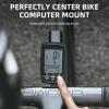 imageROCKBROS Aluminum Bike Computer Mount Integrated Molding Cycling Computer Mount for Aero Integrated Handlebar Road Bikes Compatible with Garmin Wahoo Bryton Sports Camera Bike Light AttachmentBlackBig logo