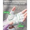 imageROCKBROS Cycling Gloves for Women Cycling Fingerless Mountain Bike Gloves Sun Gloves Breathable ShockAbsorbing NonSlippurple