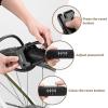 imageROCKBROS Scooter Lock Bike U Lock with Cable 4 Digit Combination Lock Portable AntiTheft Heavy Duty Bicycle Lock for Scooter Bike Bicycle Motorcycle