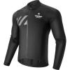imageROCKBROS VNS Mens Cycling Jacket Ultralight Windbreaker for Running Cycling PackableBlack