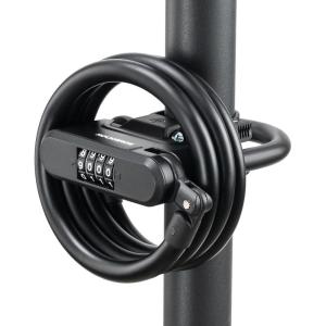 imageROCKBROS Scooter Lock Bike U Lock with Cable 4 Digit Combination Lock Portable AntiTheft Heavy Duty Bicycle Lock for Scooter Bike Bicycle Motorcycle