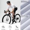 imageROCKBROS Mens Cycling Jersey Short Sleeve Road Bike Shirt Zipper Pocket Quick Dry Bicycle JerseyBlack