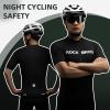 imageROCKBROS Mens Cycling Jersey Short Sleeve Ultra Breathable Bike Jersey Quick Dry Mountain Bike Jersey Top Cycling ClothingBlack