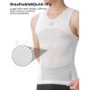 imageROCKBROS Mens Sleeveless Cycling Undershirt  Quick Dry Breathable Bicycle JerseysWhite2