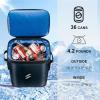 imageROCKBROS Backpack Cooler Bag Insulated LeakProof Soft Cooler Waterproof 30 Can Portable Large Backpack with Cooler for Camping Beach Picnic Party Fishing Floating Outdoor ActivitiesBlue