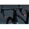 imageROCKBROS Bike Handlebar End Plugs Light Brake Sensing Rear Bike Light Rechargeable Light for Bicycle IPX6 Waterproof