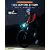 imageROCKBROS Bike Light Compatible with Bike OutFront Mount Rechargeable Bicycle Headlight Front Lights for Night Riding1000 Lumens