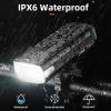 imageROCKBROS Bike Lights 10000mAh USBC Rechargeable Bike Lights for Night riding3000 Lumens Bright Bicycle LightsOver 24 Hours Runtime  IPX6 Waterproof Bike HeadlightBase version