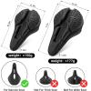 imageROCKBROS Bike Seat Cover Cushion Bicycle Seat Cover for Men Women Padded Bike Seat Cover 3D Printing Road Bike Saddle Comfortable and Breathable Water ProofSmall