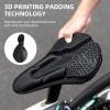 imageROCKBROS Bike Seat Cover Cushion Bicycle Seat Cover for Men Women Padded Bike Seat Cover 3D Printing Road Bike Saddle Comfortable and Breathable Water ProofSmall