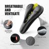 imageROCKBROS Bike Seat Cushion PU Leather Bike Seat Cover for Men Women Comfort Adjustable Bicycle Seat Cushion with Rain Cover Slow Rebound Bicycle Seat Cover for Outdoor Indoor Use