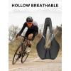 imageROCKBROS Bike Seat for Men Women Road Bike Saddle Breathable ampamp ergon Saddle for MTB Road TrekkingampampFolding Waterproof Bicycle Seat