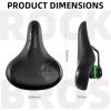 imageROCKBROS Comfortable Bike Seat Cushion Dual Shock Absorber Bike Saddle Waterproof Wide Soft Bicycle Seat for Mountain Road Bike Accessories for Men WomenStyle 2