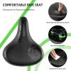 imageROCKBROS Comfortable Bike Seat Cushion Dual Shock Absorber Bike Saddle Waterproof Wide Soft Bicycle Seat for Mountain Road Bike Accessories for Men WomenStyle 1