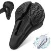 imageROCKBROS Bike Seat Cover Cushion Bicycle Seat Cover for Men Women Padded Bike Seat Cover 3D Printing Road Bike Saddle Comfortable and Breathable Water ProofSmall