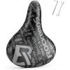 imageROCKBROS Comfortable Bike Seat Cushion Dual Shock Absorber Bike Saddle Waterproof Wide Soft Bicycle Seat for Mountain Road Bike Accessories for Men WomenStyle 2