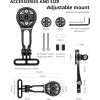 imageROCKBROS Adjustable OutFront Bicycle Mount  Aluminum Cycling Computer Mount Compatible with Garmin Bryton GoProAdjustable mount