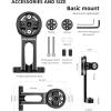 imageROCKBROS Adjustable OutFront Bicycle Mount  Aluminum Cycling Computer Mount Compatible with Garmin Bryton GoProBasic mount
