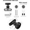 imageROCKBROS Adjustable OutFront Bicycle Mount  Aluminum Cycling Computer Mount Compatible with Garmin Bryton GoProMini mount