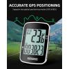 imageROCKBROS Bike Computer Bike Speedometer GPS Wireless Cycling Computer with Bluetooth IPX7 Waterproof600mAH Battery and 23quot Large Display