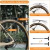imageROCKBROS Bike Fenders Quick Release Lightweight Road Bicycle Fenders 700C Front and Rear Universal Bike Mud Guard Adjustable Easy to Installblack2 fenders
