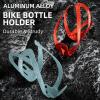 imageROCKBROS Bike Water Bottle Cage Durable Aluminum Alloy Bike Cup Holder Lightweight Water Bottle Holder Universial Bike Bottle Cage for Road Mountain BikesA4  RED