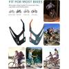 imageROCKBROS Bike Water Bottle Cage with Builtin Tire Levers 2 in 1 Lightweight Bike Bottle Holder Adjustable Slide Entry Bicycle Cup Holder for MTB Road Bike GreenBlue and orange