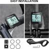 imageROCKBROS GPS Bike Computer with Mount Cycling Computer with Automatic Backlight Bicycle Odometer IPX6 Waterproof and 600mAH Battery Large Display Screen