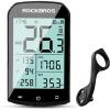 imageROCKBROS Bike Computer Wireless Cycling Computers ANT Bluetooth Bike Speedometer Odometer Bicycle Computer with Speed Cadence Sensor for Riding Cycling Waterproof 29inch LCD ScreenM1Mount