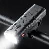 imageROCKBROS Super Bright Bike Light 800Lumens Type C Rechargeable Bike Headlight Led IPX6 Waterproof Bike Front Light 5 Modes Aluminum Alloy Bike Light for Night Riding