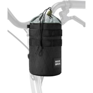 imageROCKBROS Bike Cup Holder ShortTerm Insulation Bike Bottle Holder Universal Bottle Holder for Bicycle Scooter WheelchairA1  Black