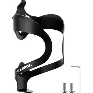 imageROCKBROS Bike Water Bottle Cage  Lightweight Sturdy Aluminum Alloy for Road ampamp Mountain BikesA2  Black