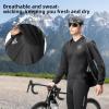 imageROCKBROS Cycling Jackets for Men Breathable and Cooling Lightweight Long Sleeve Cycling Jersey Running Windbreaker
