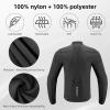 imageROCKBROS Cycling Jackets for Men Breathable and Cooling Lightweight Long Sleeve Cycling Jersey Running Windbreaker