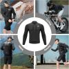 imageROCKBROS Cycling Jackets for Men Breathable and Cooling Lightweight Long Sleeve Cycling Jersey Running Windbreaker