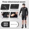 imageROCKBROS Cycling Jackets for Men Breathable and Cooling Lightweight Long Sleeve Cycling Jersey Running Windbreaker