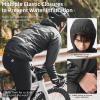 imageROCKBROS Cycling Rain Jacket Mens Rain Jackets Waterproof with Hood Windbreaker Cycling Rain Gear Lightweight ReflectiveBlack