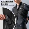 imageROCKBROS Cycling Vest Windproof Breathable Bike Vest Men Sleeveless Lightweight Windbreaker with Pockets