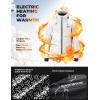 imageROCKBROS Heated Jacket for Men with Hood 4 Carbon Fiber Heating Zones ampamp 3 Temperature Settings Waterproof WindproofBlack