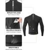 imageROCKBROS Thermal Jacket for Men Windproof Cycling Jacket Winter Warm Cycling Clothing Suitable for 4168Black