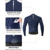 imageROCKBROS Thermal Jacket for Men Windproof Cycling Jacket Winter Warm Cycling Clothing Suitable for 4168Blue