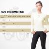 imageROCKBROS Womens Thermal Shirts Winter Cycling Long Sleeve for Women Fleece Lined Base Layer Underwear Suit Fitted Tops