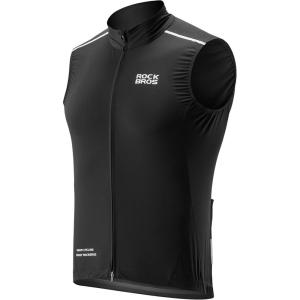 imageROCKBROS Cycling Vest Windproof Breathable Bike Vest Men Sleeveless Lightweight Windbreaker with Pockets