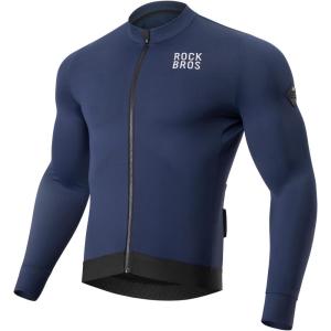 imageROCKBROS Thermal Jacket for Men Windproof Cycling Jacket Winter Warm Cycling Clothing Suitable for 4168Blue