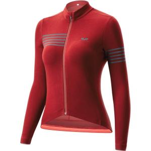 imageROCKBROS Winter Cycling Jersey for Women Thermal Long Sleeve Windproof Biking Tops Breathable JacketRed